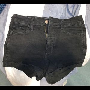 Black Hollister Jean shorts